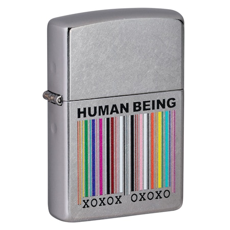 Zippo 2022 Zippo Human Beign Design, Street Chrome,  ZIP-49578
